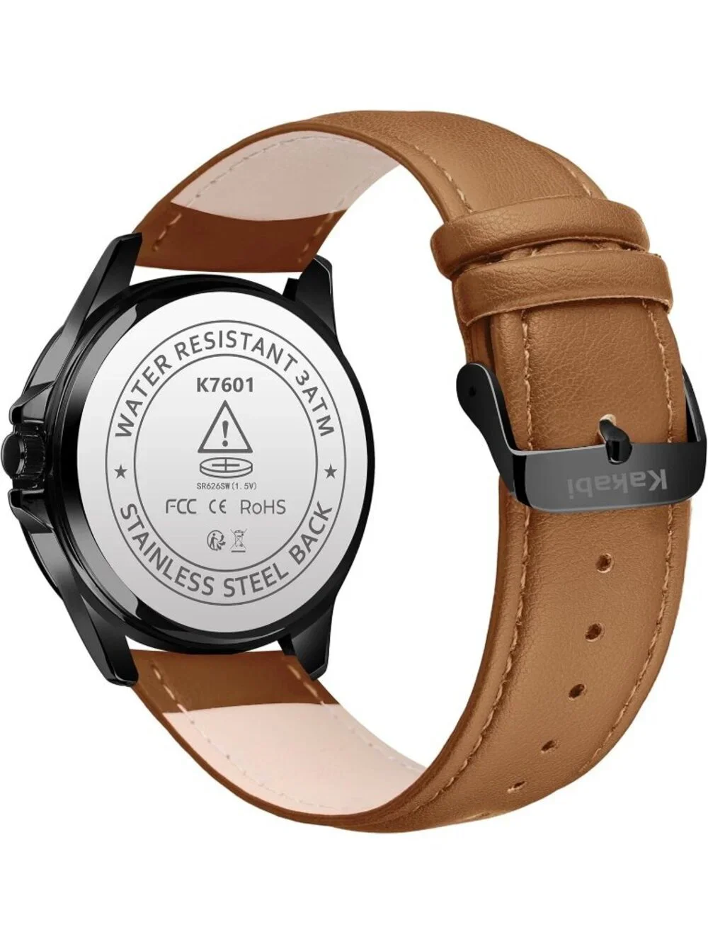 Men's Brown Green Analog Quartz Leather Classic Roman Numeral Waterproof Watch
